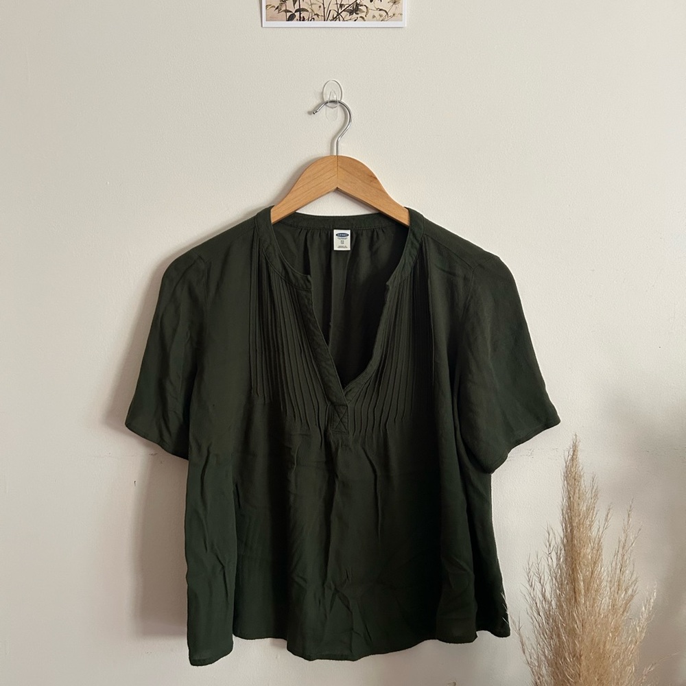 Old Navy Dark Green Blouse